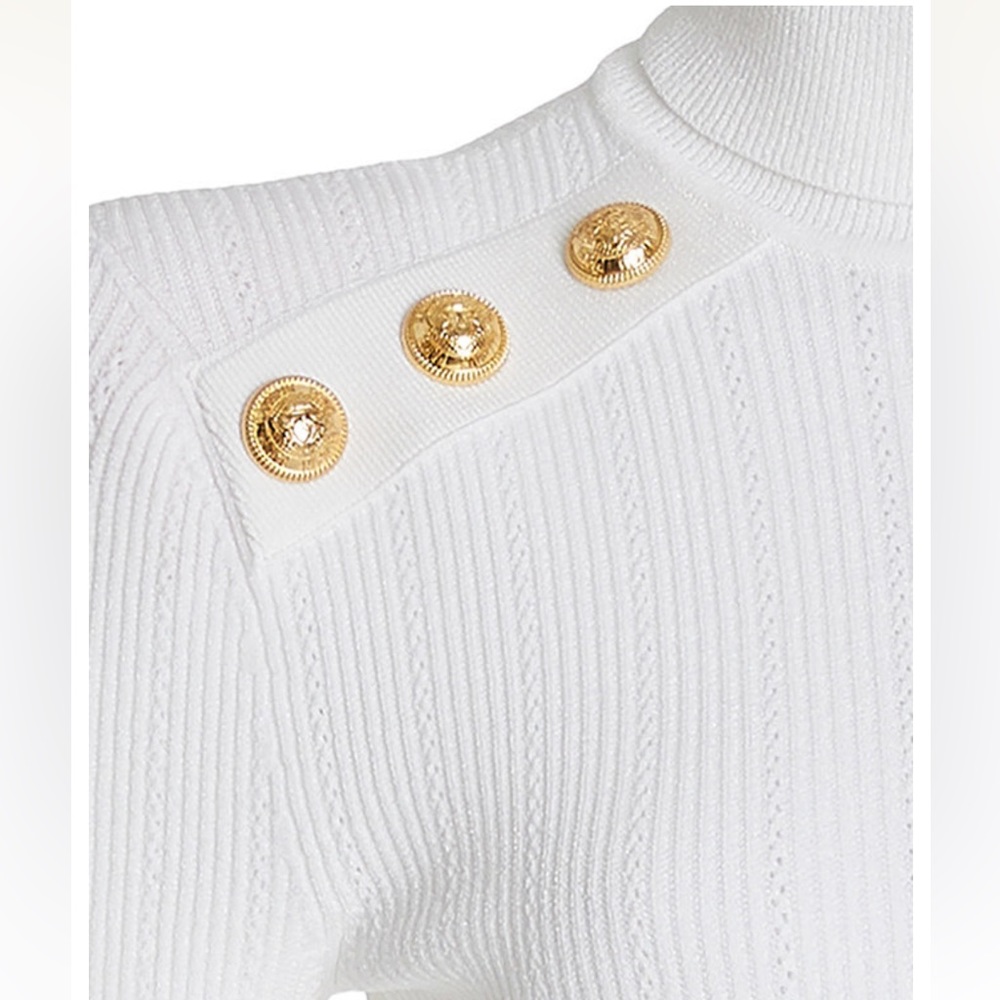 Balmain
Button-Detailed Knit Turtleneck Sweater - Picture 4 of 4